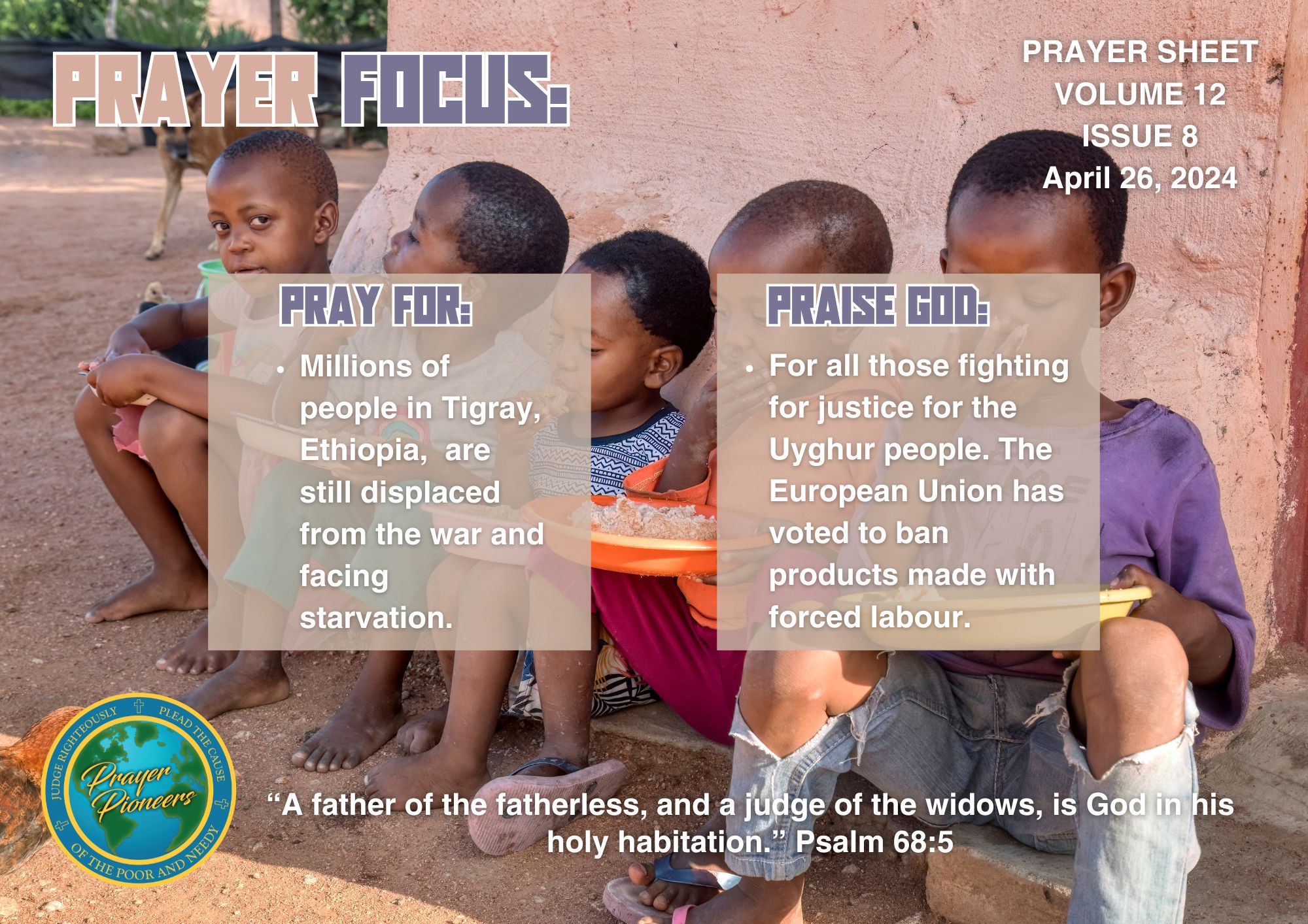 Prayer Sheet 4-26